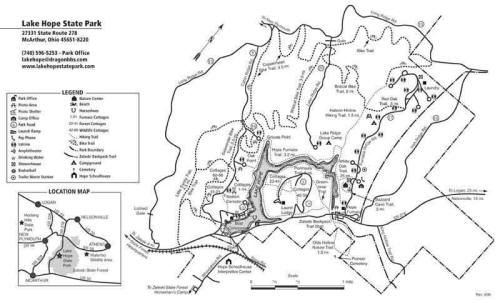 Lake Hope State Park Map