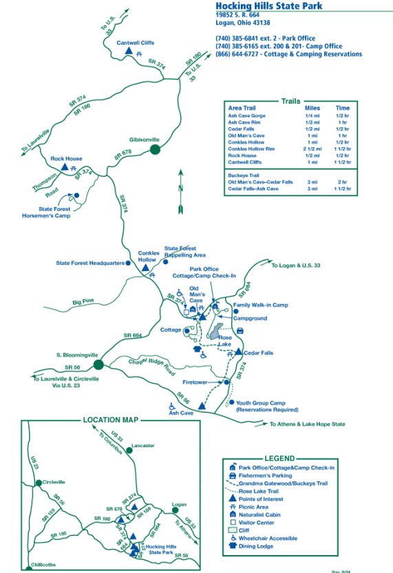 Hocking Hills State Park Trail System