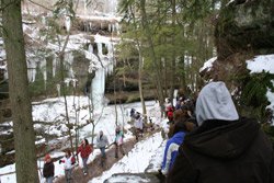 Winter Hike at Upper Falls